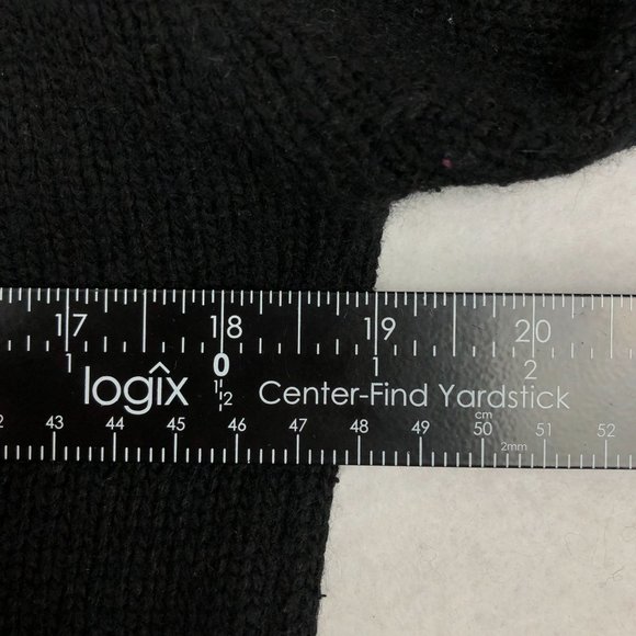 One Step Up Women's Size Small Black Silk Angora Wool Blend Cardigan Sweater - Picture 6 of 10